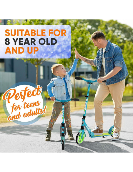 Patinete Plegable Hurtle Aqua 20.32 cm Ruedas Ajustable Patinete Plegable Hurtle Aqua 20.32 cm Ruedas Ajustable