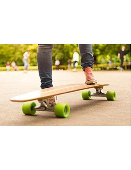 Longboard VJ 70mm Ruedas y Camiones 17.78cm Negro Longboard VJ 70mm Ruedas y Camiones 17.78cm Negro