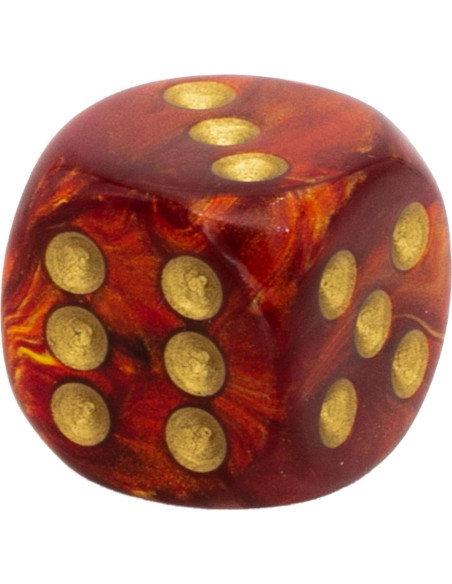 Juego de Dados D6 Chessex 36 Piezas Escarabajo Escarlata Juego de Dados D6 Chessex 36 Piezas Escarabajo Escarlata