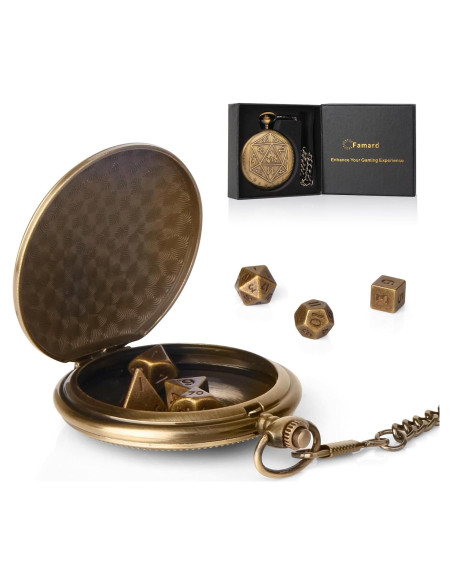 Juego de Dados DND 10mm Famard con Estuche Vintage Juego de Dados DND 10mm Famard con Estuche Vintage