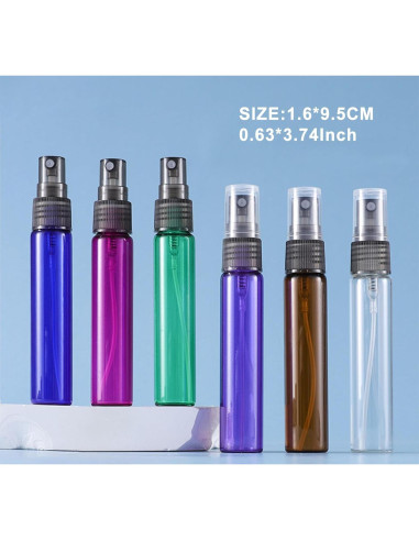 Set de 20 Mini Atomizadores de Vidrio 10ML YouBo Azul