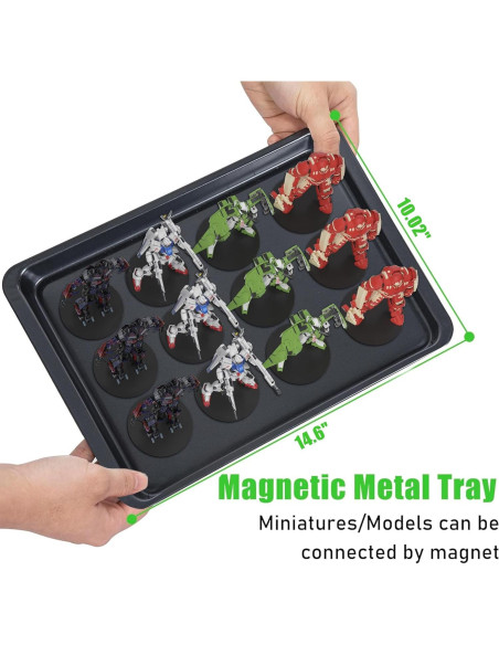 Caja de Almacenamiento de Miniaturas WELIDAY Grande con Cerradura Caja de Almacenamiento de Miniaturas WELIDAY Grande con Cerradura