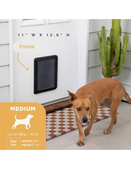 Puerta para Mascotas Hakuna Pets Mediana Negra 19 kg Puerta para Mascotas Hakuna Pets Mediana Negra 19 kg
