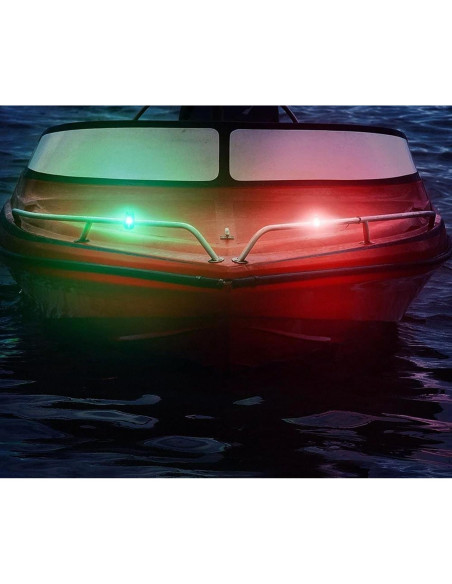 4 Luces LED de Navegación Amzonly para Kayak y Barco 4 Luces LED de Navegación Amzonly para Kayak y Barco