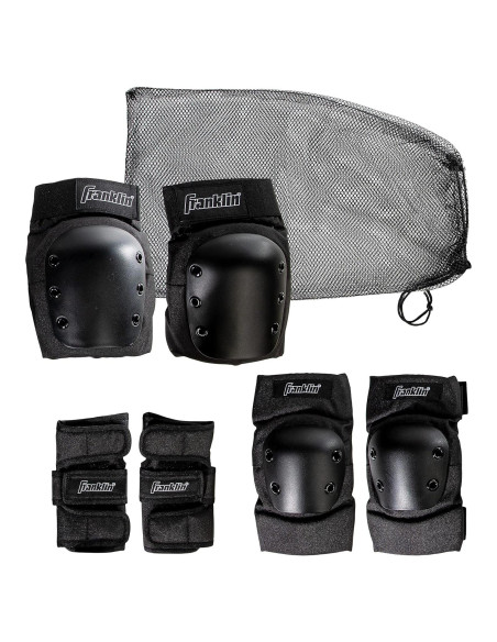 Conjunto de Protectores de Rodillas, Codos y Muñecas Franklin 3 en 1 Conjunto de Protectores de Rodillas, Codos y Muñecas Franklin 3 en 1