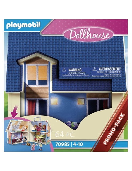 Casa de Muñecas Portátil Playmobil 2 Pisos 4 Habitaciones Casa de Muñecas Portátil Playmobil 2 Pisos 4 Habitaciones