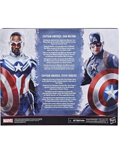 Figuras Marvel Legends Captain America 15 cm Steve y Sam