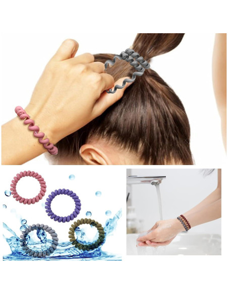 10 Gomas para el Cabello Espirales TUUXI - Sin Daño, Coloridas 10 Gomas para el Cabello Espirales TUUXI - Sin Daño, Coloridas