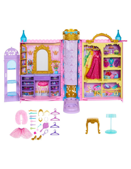Set de Juego Princesa Disney Mattel Armario 60,96 cm 2 Modas Set de Juego Princesa Disney Mattel Armario 60,96 cm 2 Modas