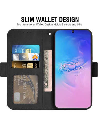 Funda de Cartera Asuwish para Samsung Galaxy S10 Lite Negro