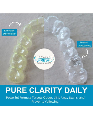Tabletas Limpiadoras Retainer Fresh 120 Tabletas Menta