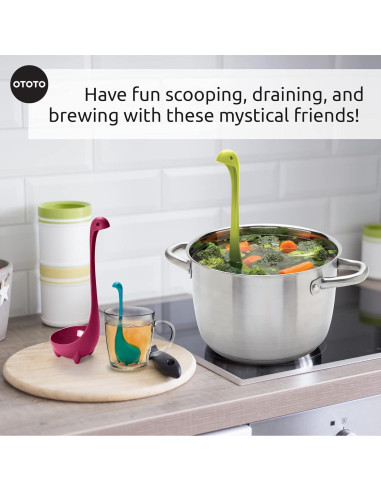 Set de Cocina Nessie OTOTO - 3 Piezas: Cucharón, Colador, Infusor