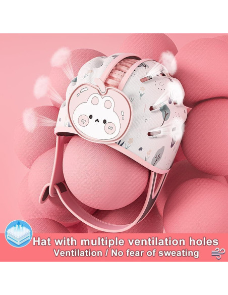 Casco de Protección para Bebé Joyingbaby Conejo Rosa 0.12 kg Casco de Protección para Bebé Joyingbaby Conejo Rosa 0.12 kg