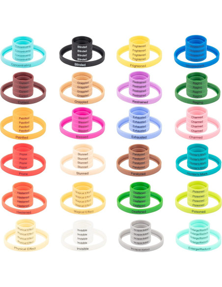 Anillos de Condición Flexibles MONSTER PROTECTORS 120 Pzs Anillos de Condición Flexibles MONSTER PROTECTORS 120 Pzs