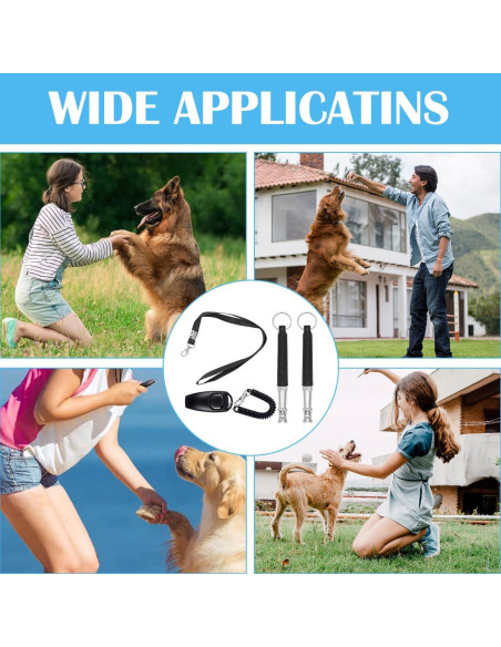 Juego de Entrenamiento para Perros Sbomiaort Silbato y Clicker Juego de Entrenamiento para Perros Sbomiaort Silbato y Clicker