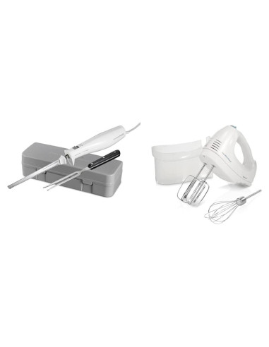 Cuchillo Eléctrico Hamilton Beach + Mezclador 6 Velocidades Blanco