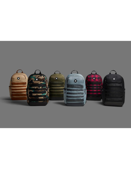 Mochila de Skateboard Hurley Negra 26L con Compartimento Laptop Mochila de Skateboard Hurley Negra 26L con Compartimento Laptop