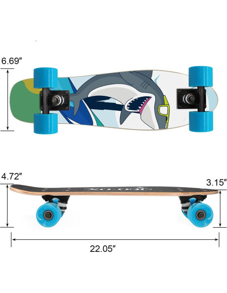 Patineta Completa KO-ON 22 cm para Niños Diseño Caricatura Patineta Completa KO-ON 22 cm para Niños Diseño Caricatura