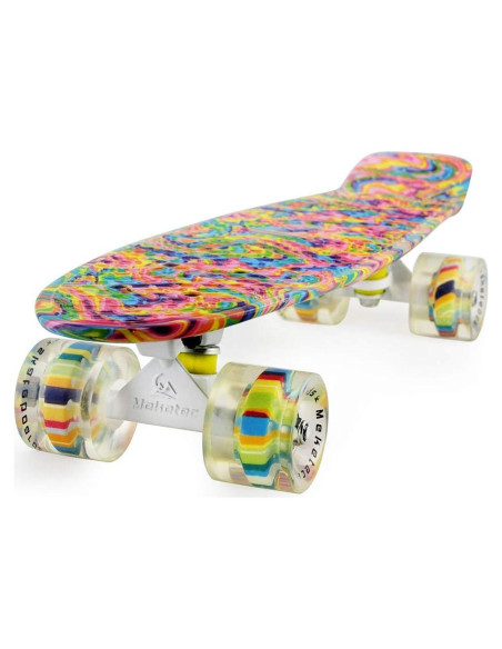 Skateboard Completo Meketec Mini Cruiser 55.88 cm para Niños Skateboard Completo Meketec Mini Cruiser 55.88 cm para Niños