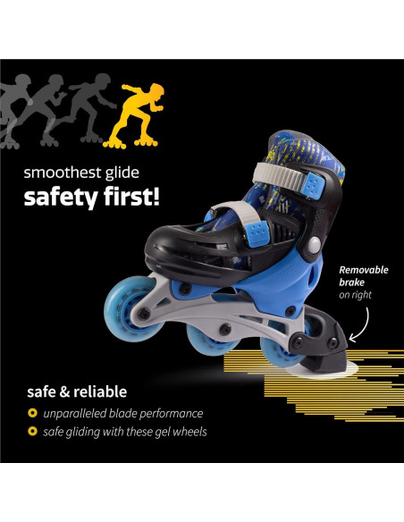 Patines en Línea New Bounce Ajustables para Niños 28-31 Patines en Línea New Bounce Ajustables para Niños 28-31