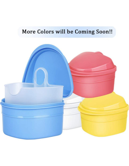 Caja de Baño para Dentaduras THINKPRICE Azul y Blanco Caja de Baño para Dentaduras THINKPRICE Azul y Blanco