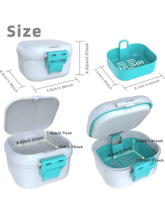 Taza para Dentaduras ARGOMAX a Prueba de Fugas 220 ml 2