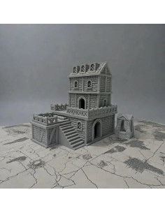 Terreno Medieval 3D Hautico para Miniaturas 28mm Pintable 2
