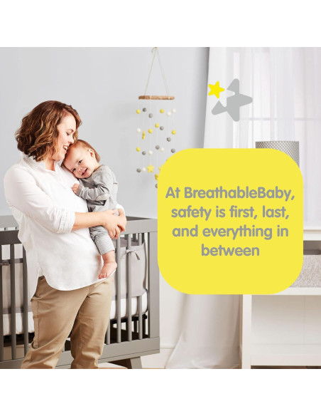 Forro de Malla Transpirable BreathableBaby para Cunas Blancas Forro de Malla Transpirable BreathableBaby para Cunas Blancas