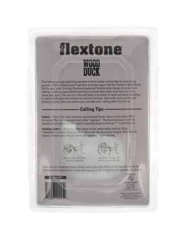 Llamador de Pato Madera Flextone Flexible Sonidos Realistas