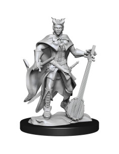 Miniatura Bardo Tiefling Femenino WizKids D&D Sin Pintar 2