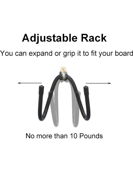 Soporte de Pared para Skateboard YYST Ajustable 2 Soportes Soporte de Pared para Skateboard YYST Ajustable 2 Soportes