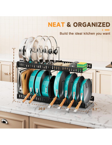 Organizador Expandible de Ollas y Sartenes RoleDes 2.3kg