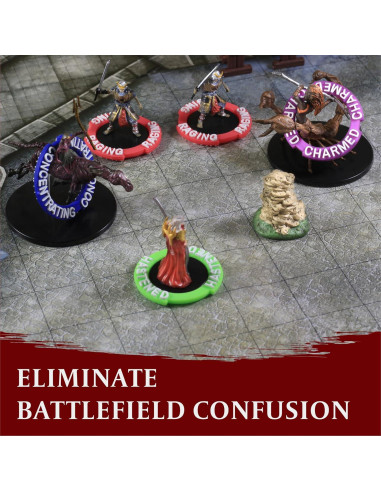 Marcadores de Estado DND LYNX - 96 Anillos para RPG