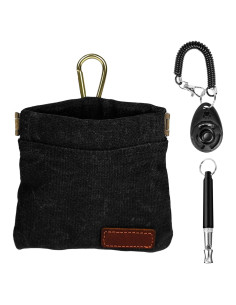 Kit de Entrenamiento para Perros con Clicker y Bolsa Negra