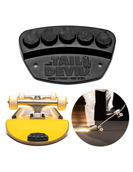 Placa de Chispas Tail Devil para Skateboard - Negro Placa de Chispas Tail Devil para Skateboard - Negro