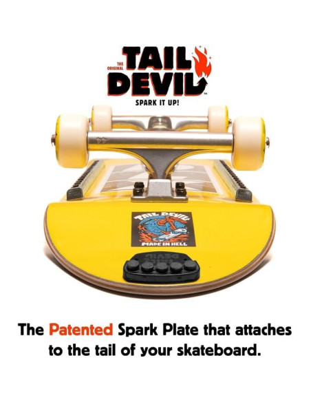 Placa de Chispas Tail Devil para Skateboard - Negro Placa de Chispas Tail Devil para Skateboard - Negro