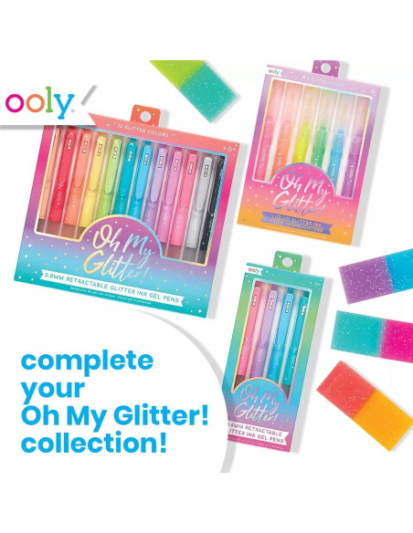 Set de 4 Bolígrafos de Gel Brillantes Ooly - Multicolor, 0.9mm Set de 4 Bolígrafos de Gel Brillantes Ooly - Multicolor, 0.9mm