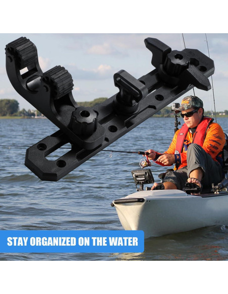 Puntos de Amarre Verticales VEXPLO para Riel de Kayak - Paquete de 4 Puntos de Amarre Verticales VEXPLO para Riel de Kayak - Paquete de 4
