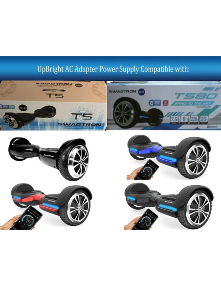 Cargador UpBright 29.4V para Hoverboard Swagtron T5 Cargador UpBright 29.4V para Hoverboard Swagtron T5