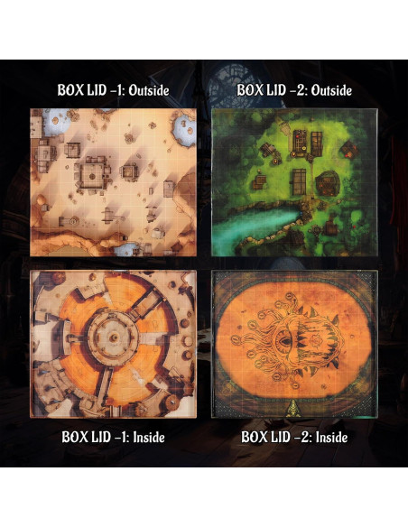 Mapa Plegable DND CZYY 70x60 cm Borrable para RPGs Mapa Plegable DND CZYY 70x60 cm Borrable para RPGs