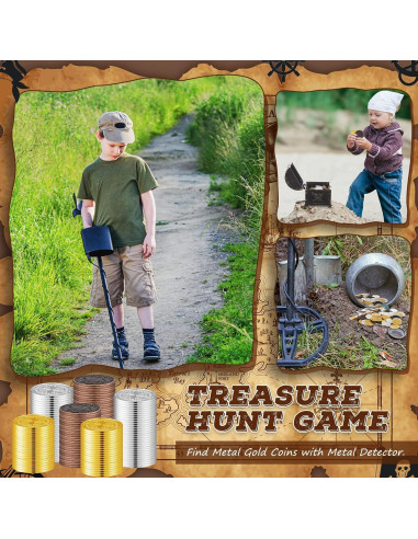 Monedas Pirata de Metal Hanaive 100 Pcs Doblones Falsos