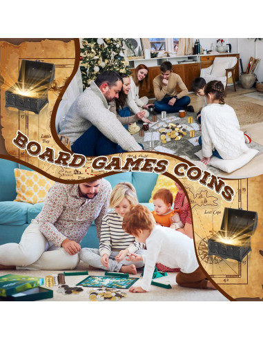 Monedas Pirata de Metal Hanaive 100 Pcs Doblones Falsos