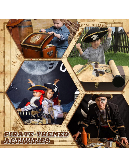 Monedas Pirata de Metal Hanaive 100 Pcs Doblones Falsos