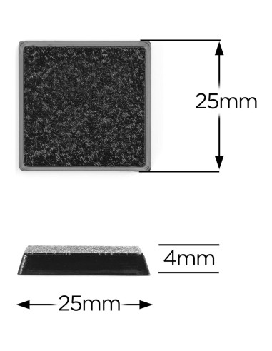 Bases Cuadradas Texturizadas VSPH 25mm para Juegos de Mesa
