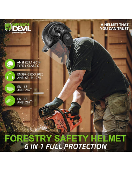 Casco de Seguridad GREEN DEVIL con Auriculares Bluetooth Casco de Seguridad GREEN DEVIL con Auriculares Bluetooth