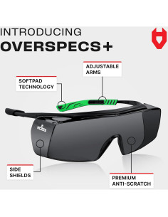 Gafas de Seguridad NoCry Tinteadas UV400 Sobre Gafas 2