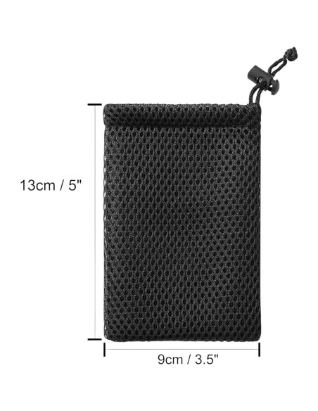 Bolsa de Cuerda de Malla de Nylon Fetoatar 13x9 cm 5 Pcs Bolsa de Cuerda de Malla de Nylon Fetoatar 13x9 cm 5 Pcs