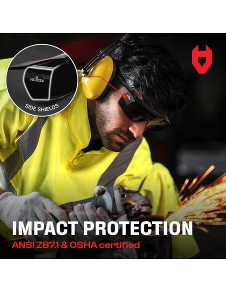 Gafas de Seguridad NoCry Tinteadas UV400 Sobre Gafas Gafas de Seguridad NoCry Tinteadas UV400 Sobre Gafas