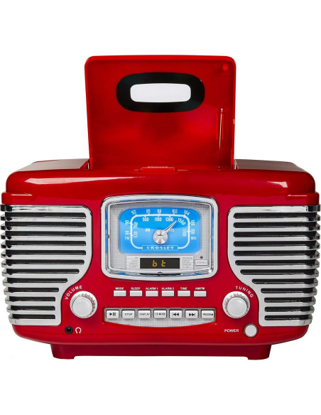 Radio Corsair Crosley CR612B-RE AM/FM Bluetooth CD Reloj Radio Corsair Crosley CR612B-RE AM/FM Bluetooth CD Reloj