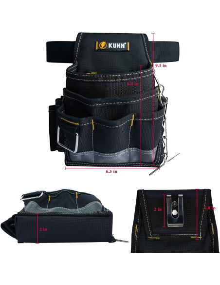 Bolsa de Herramientas KUNN para Electricistas 13 Bolsillos Bolsa de Herramientas KUNN para Electricistas 13 Bolsillos